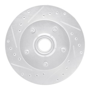 Ford Ranger Brake Rotor (1) - Front Left - R1 Concepts - Drilled & Slotted - Silver - `98-`02 Ford Ranger Brake Rotor (1) - Front Left - R1 Concepts - Drilled & Slotted - Silver - `98-`02
